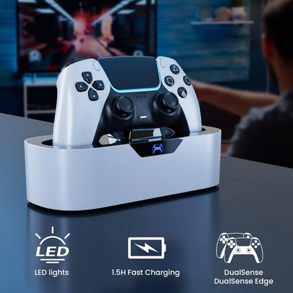 Portable Fast Charging Station for PS5 Controller, 1 Count Game Consoles Desktop Wireless Charging Holder, Console Accessories, Gaming Items, Controller Charger