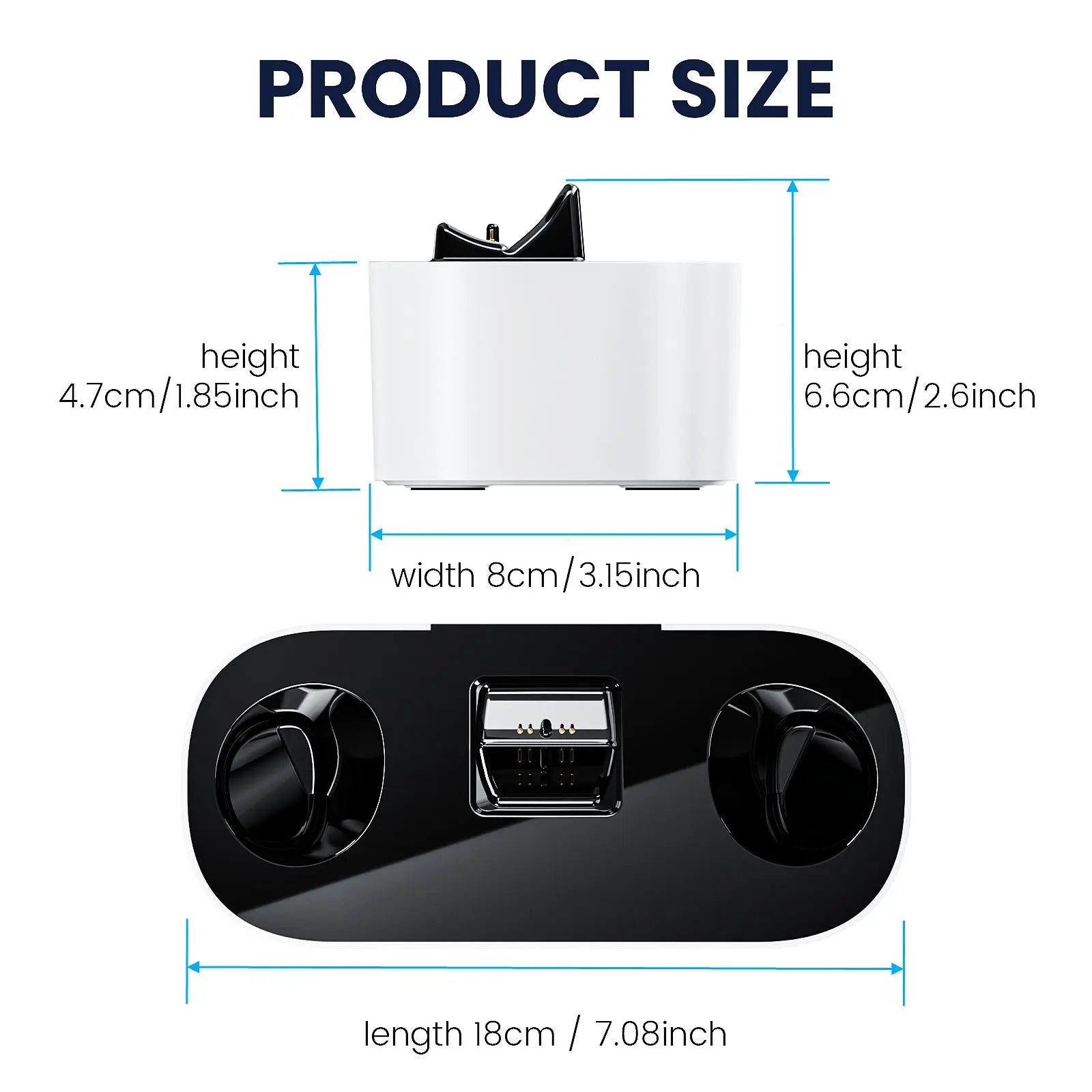 Portable Fast Charging Station for PS5 Controller, 1 Count Game Consoles Desktop Wireless Charging Holder, Console Accessories, Gaming Items, Controller Charger