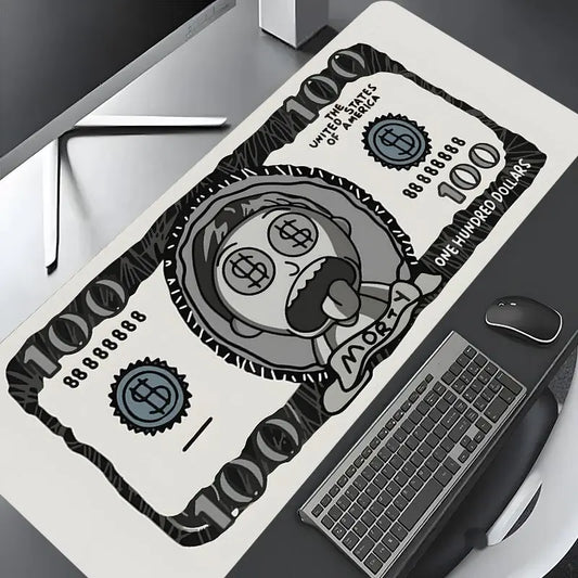 Spoof Dollar Pattern Mouse Pad, Large Gaming Mouse Pad, Aesthetic Desktop Decoration Protection Pad, Non-Slip Rubber Pad for Laptop and Desktop Computer Games, Desktop Accessory, Desk Accessories