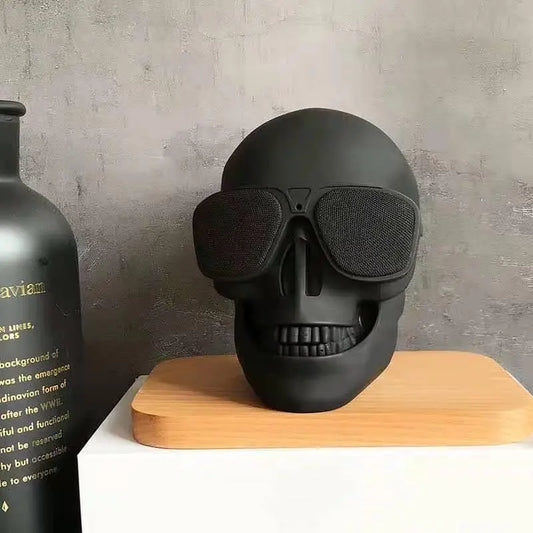 Skull Design Multifunctional Wireless Speaker, USB Rechargeable Portable Bluetooth-Compatible Speaker, Stereo Sound Speaker for Home, Office, Outdoor, Wireless Party Speaker